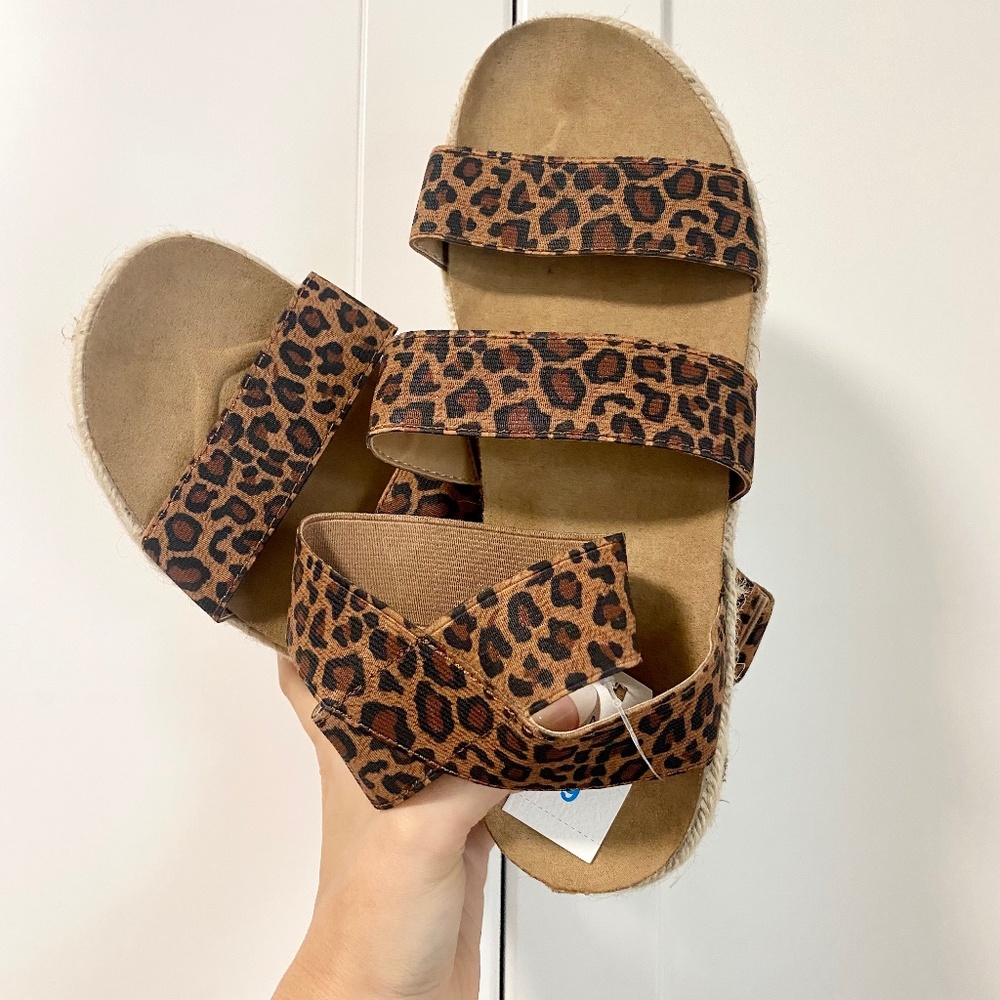 Animal Print Platform Sandal